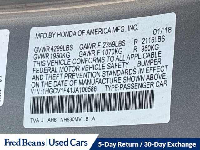 Used 2018 Honda Accord EX image 38
