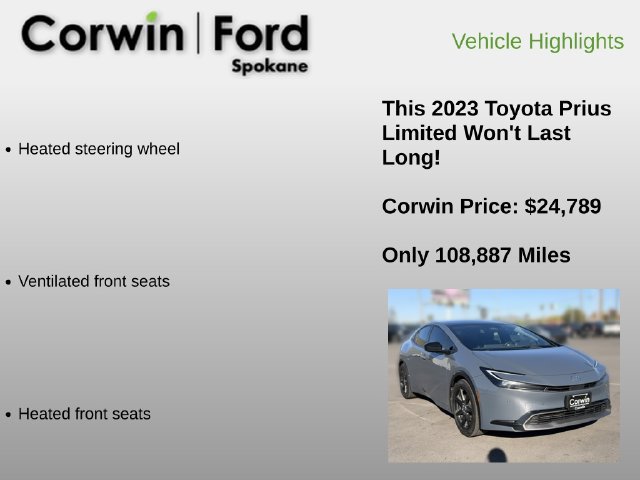 Used 2023 Toyota Prius Limited AWD/4WD image 12