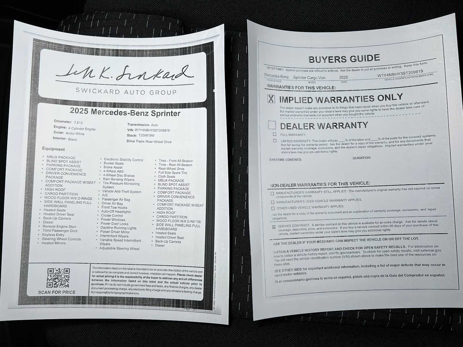 Used 2025 Mercedes-Benz Sprinter 2500 image 32