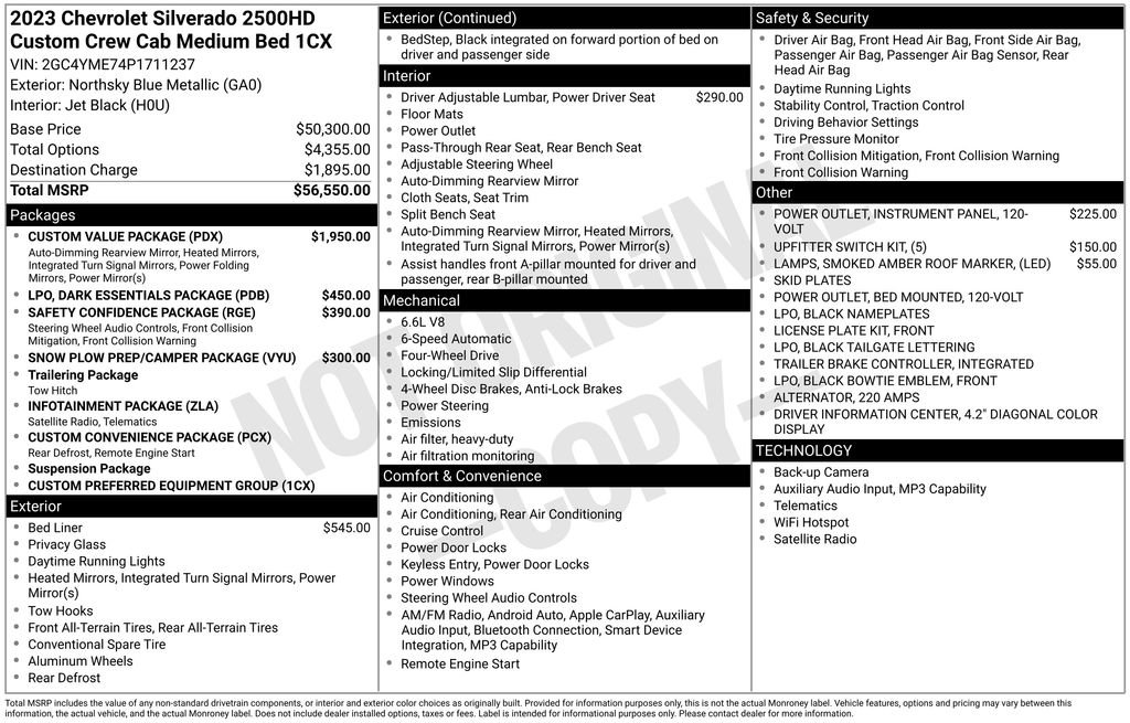 Used 2023 Chevrolet Silverado 2500 Custom w/ Custom Value Package AWD/4WD image 31