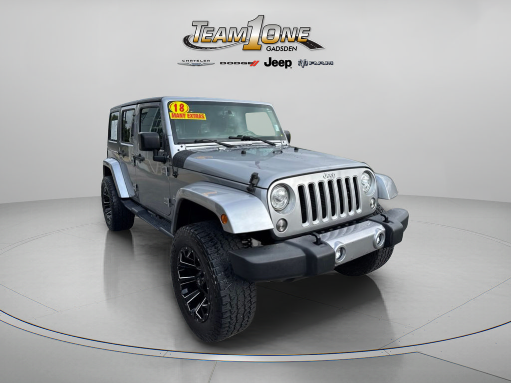 Used 2018 Jeep Wrangler Unlimited Sahara w/ Connectivity Group AWD/4WD image 1