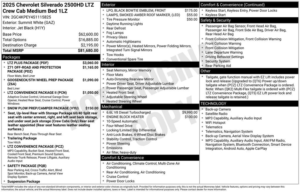 Certified 2025 Chevrolet Silverado 2500 LTZ w/ LTZ Plus Package AWD/4WD image 2