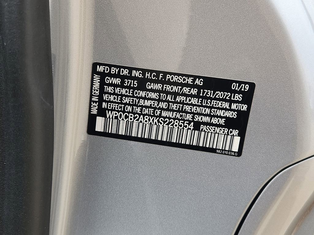 Certified 2019 Porsche 718 Boxster S image 26