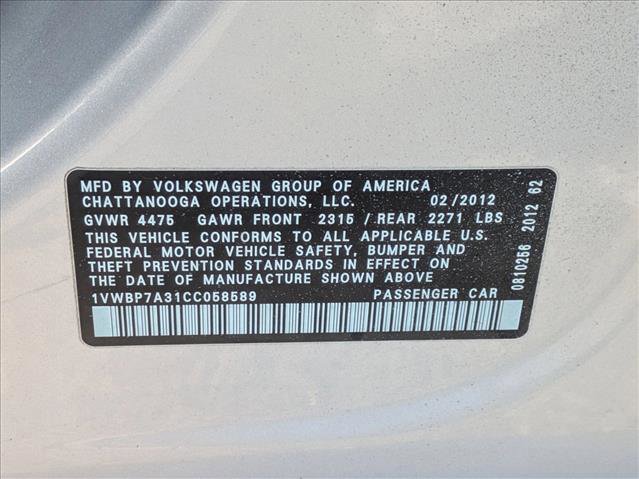 Used 2012 Volkswagen Passat 2.5 SE image 22