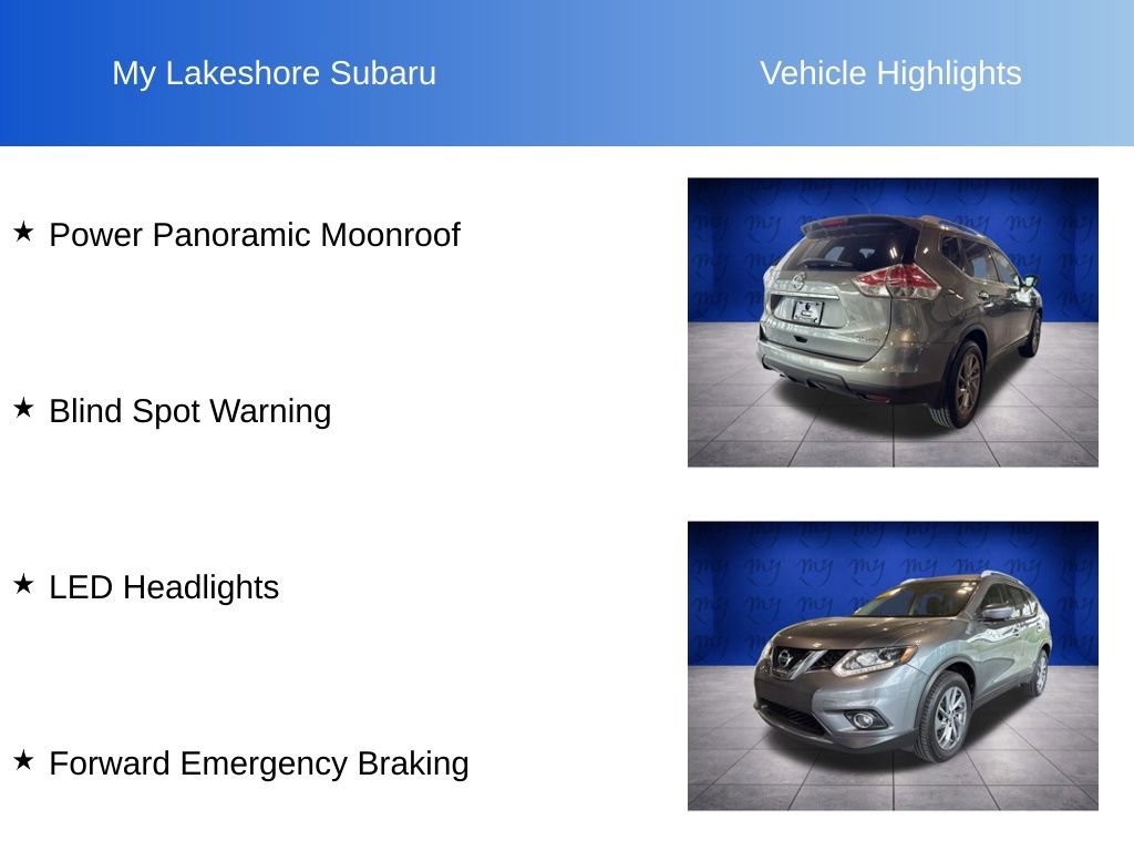 Used 2016 Nissan Rogue SL w/ SL Premium Package AWD/4WD image 11