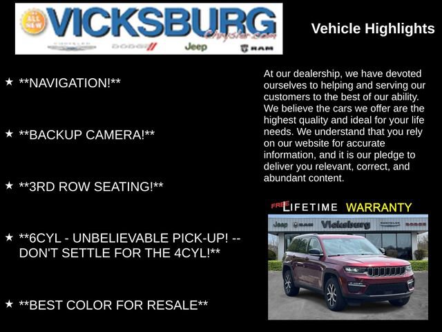 Used 2023 Jeep Grand Cherokee Limited AWD/4WD image 7