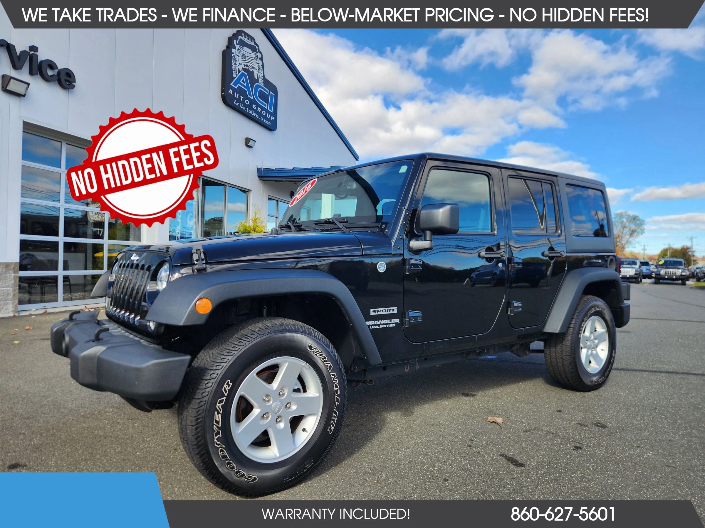 Used 2016 Jeep Wrangler Unlimited Sport w/ Quick Order Package 24S image 1