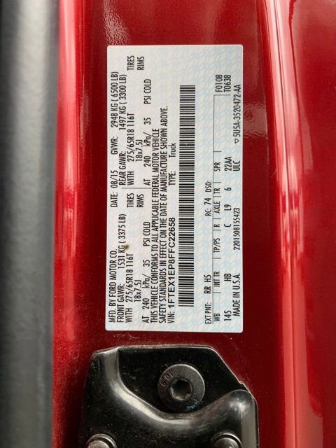 Used 2015 Ford F150 Lariat w/ Equipment Group 501A Mid AWD/4WD image 29