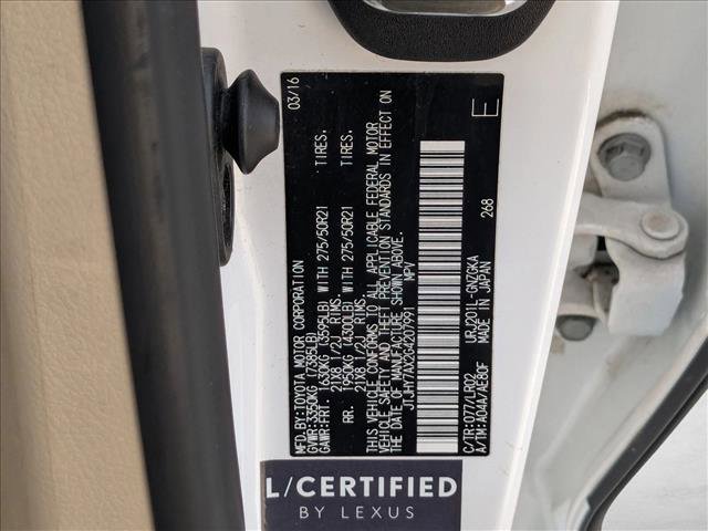 Used 2016 Lexus LX 570 4WD w/ Luxury Package image 27