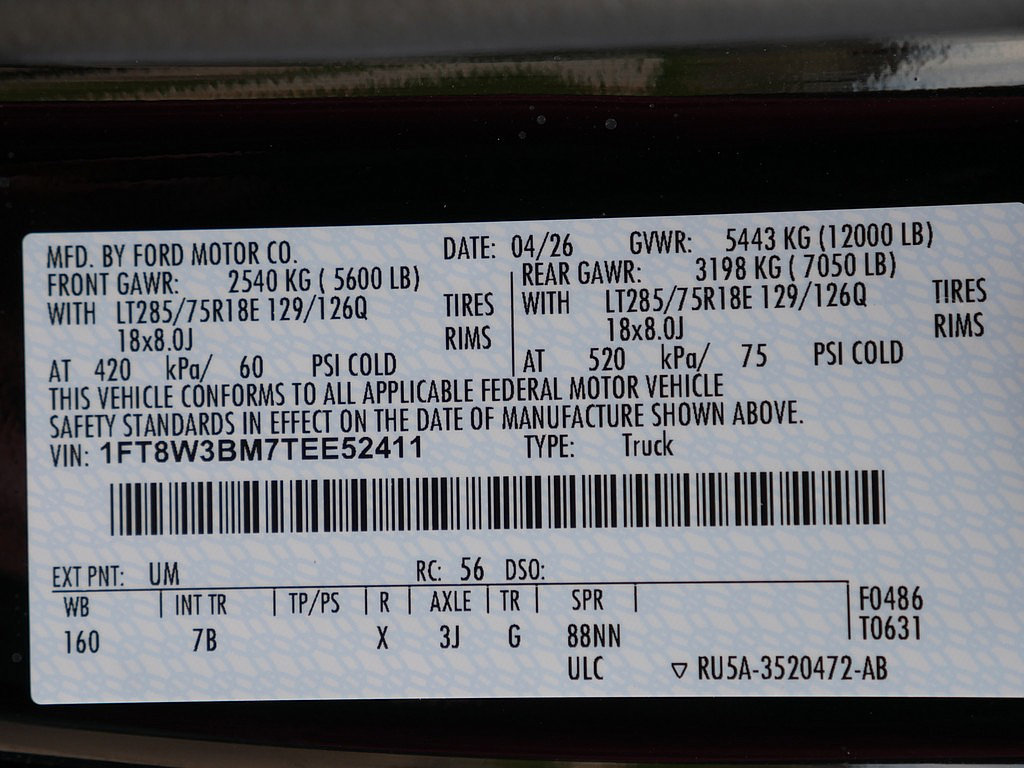 New 2026 Ford F350 Platinum w/ Tremor Off-Road Package AWD/4WD image 49