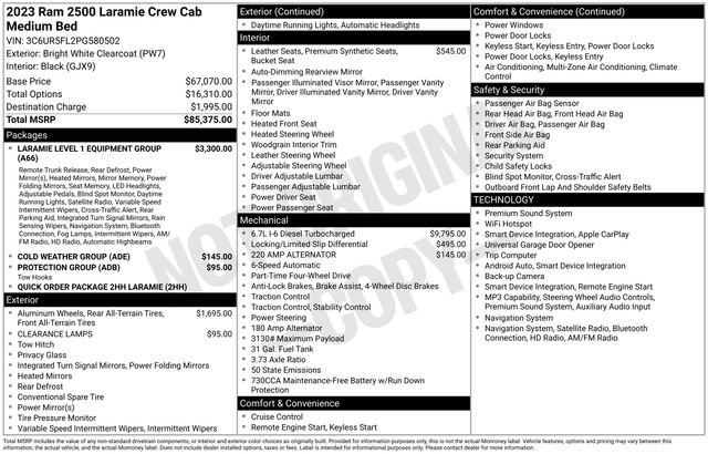 Used 2023 RAM 2500 Laramie AWD/4WD image 15