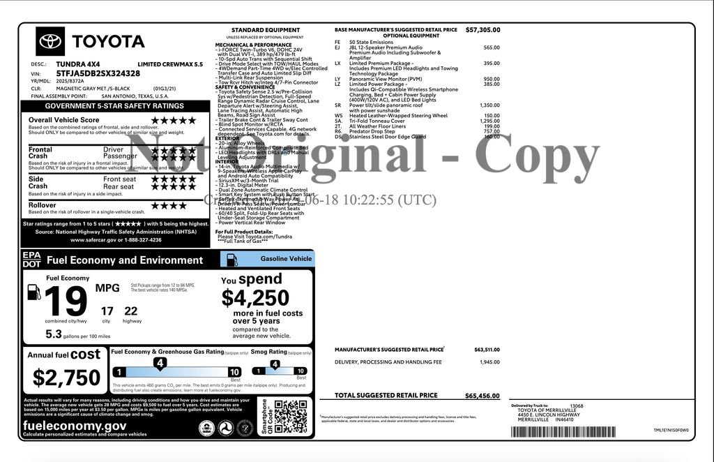 Used 2025 Toyota Tundra Limited image 2