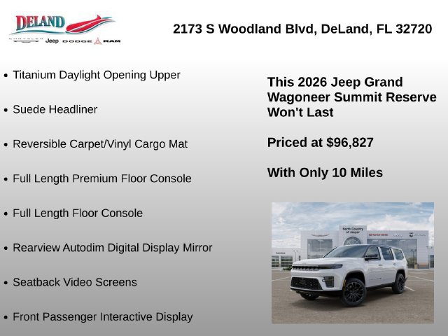 New 2026 Jeep Grand Wagoneer Summit AWD/4WD image 37