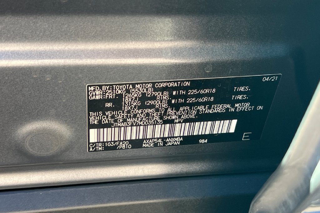 Certified 2021 Toyota RAV4 SE w/ Weather & Moonroof Package AWD/4WD image 31