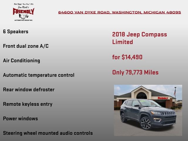 Used 2018 Jeep Compass Limited w/ Navigation Group image 10