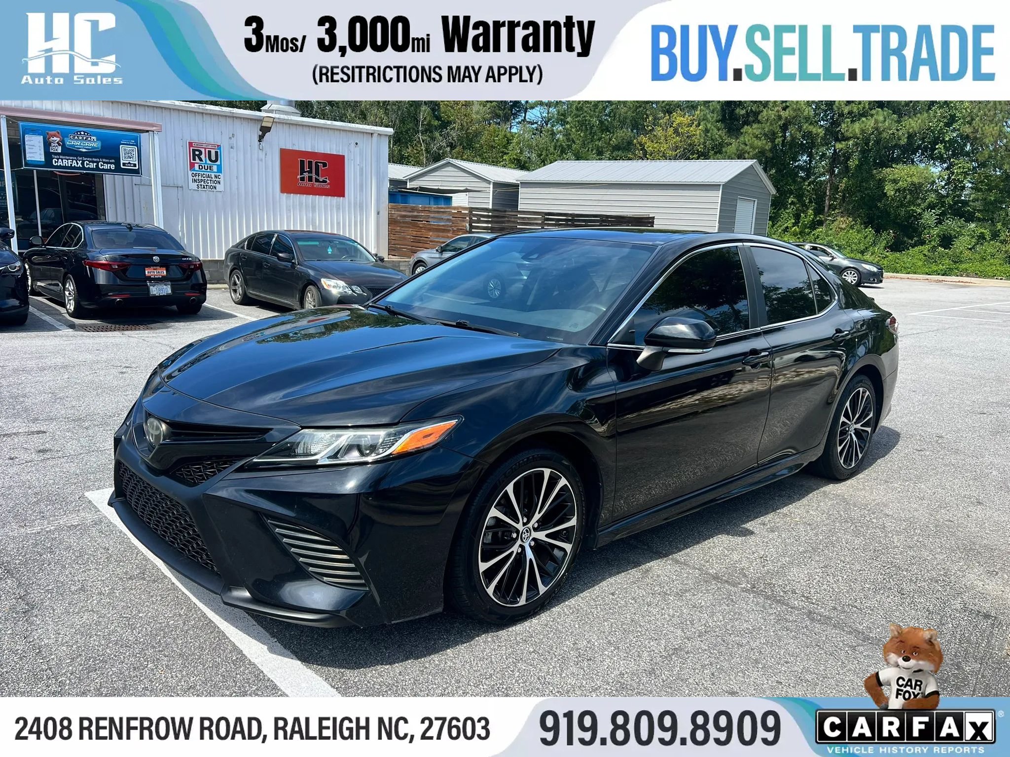 Used 2019 Toyota Camry SE w/ Convenience Package