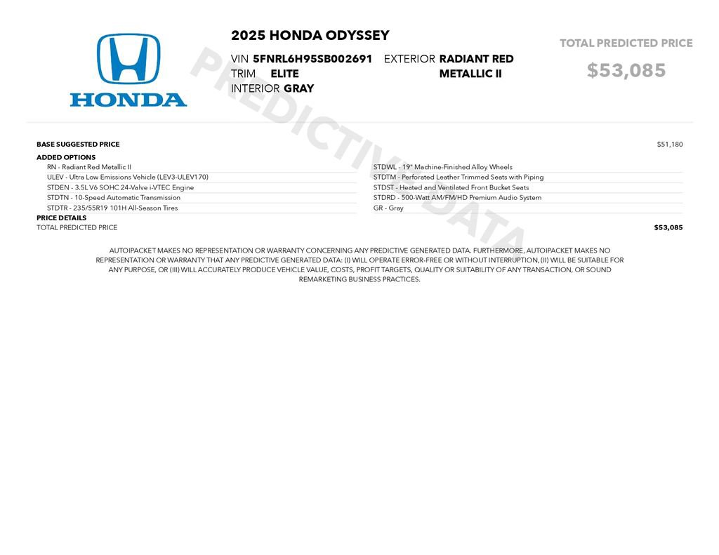 Used 2025 Honda Odyssey Elite video 3