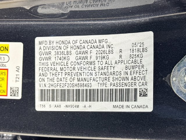 Used 2025 Honda Civic LX image 29
