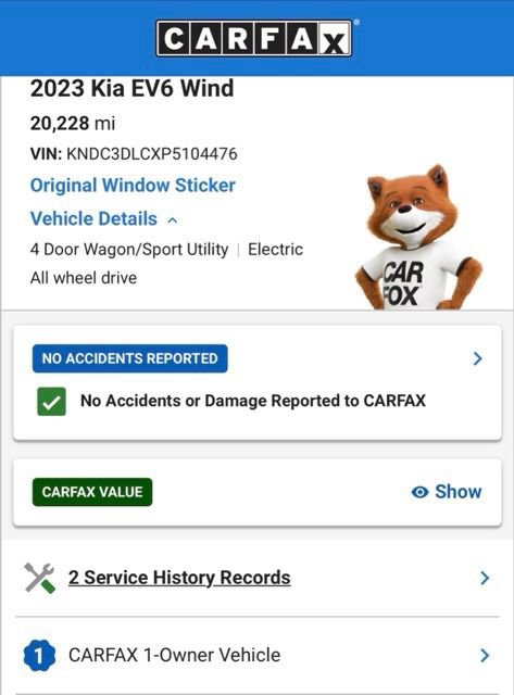 Used 2023 Kia EV6 Wind w/ Wind Technology Package AWD/4WD image 5