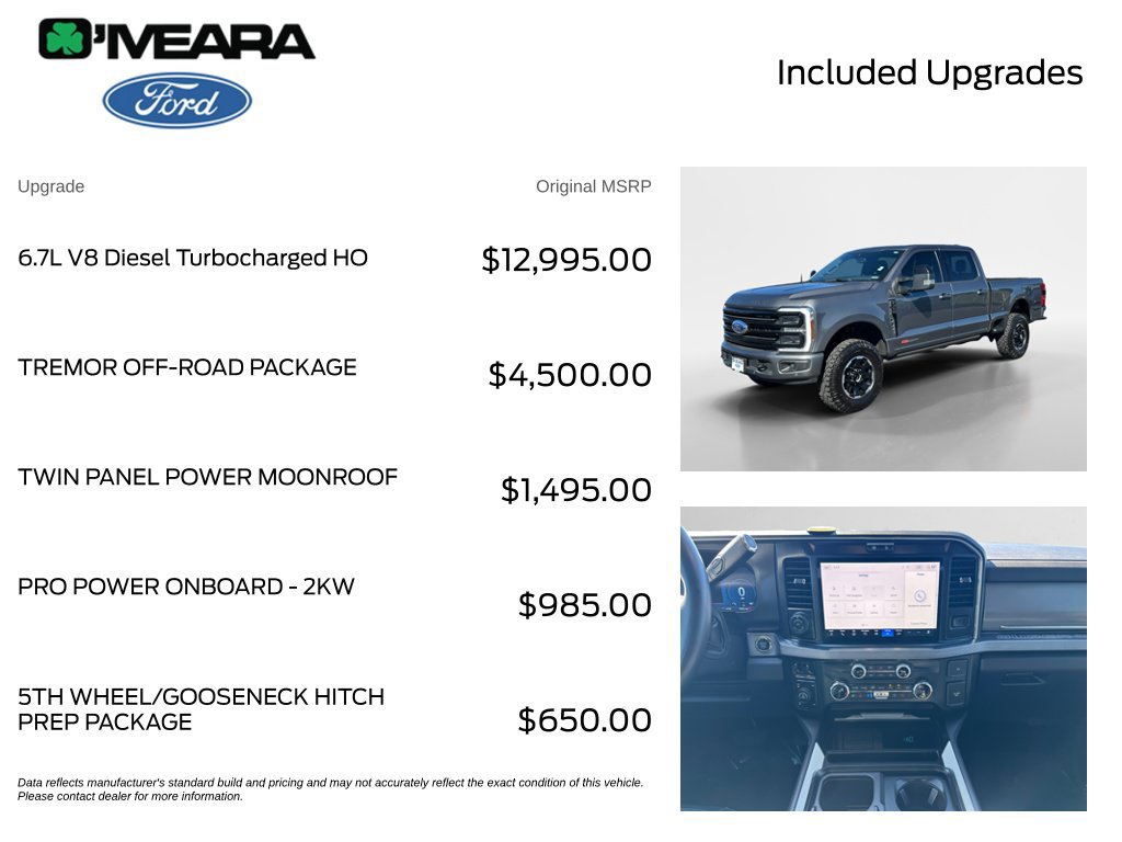 Used 2025 Ford F350 Platinum w/ Tremor Off-Road Package AWD/4WD image 4