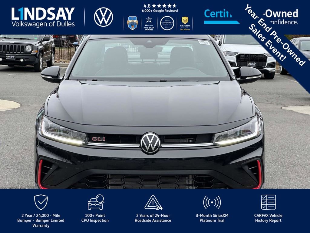 Certified 2025 Volkswagen Jetta GLI Autobahn w/ GLI Black Package image 3