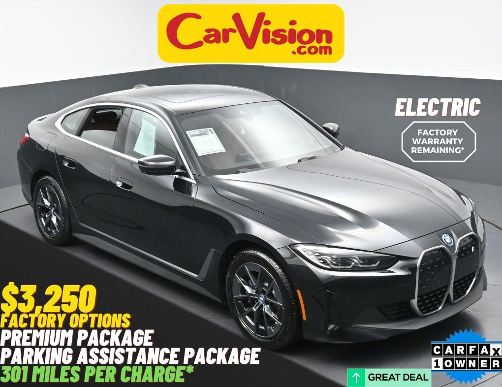 Used 2024 BMW i4 eDrive40 w/ Premium Package RWD image 1