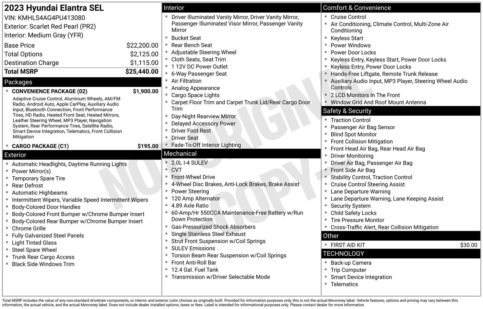 Used 2023 Hyundai Elantra SEL w/ Convenience Package image 42