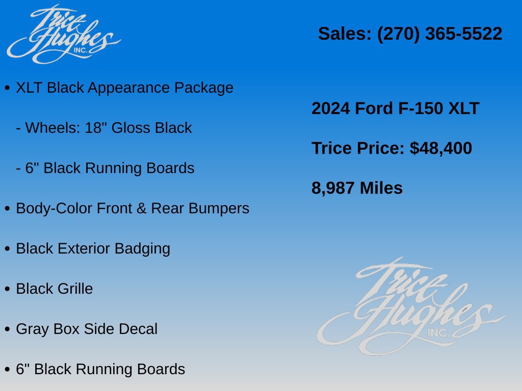 Used 2024 Ford F150 XLT w/ XLT Black Appearance Package AWD/4WD image 14