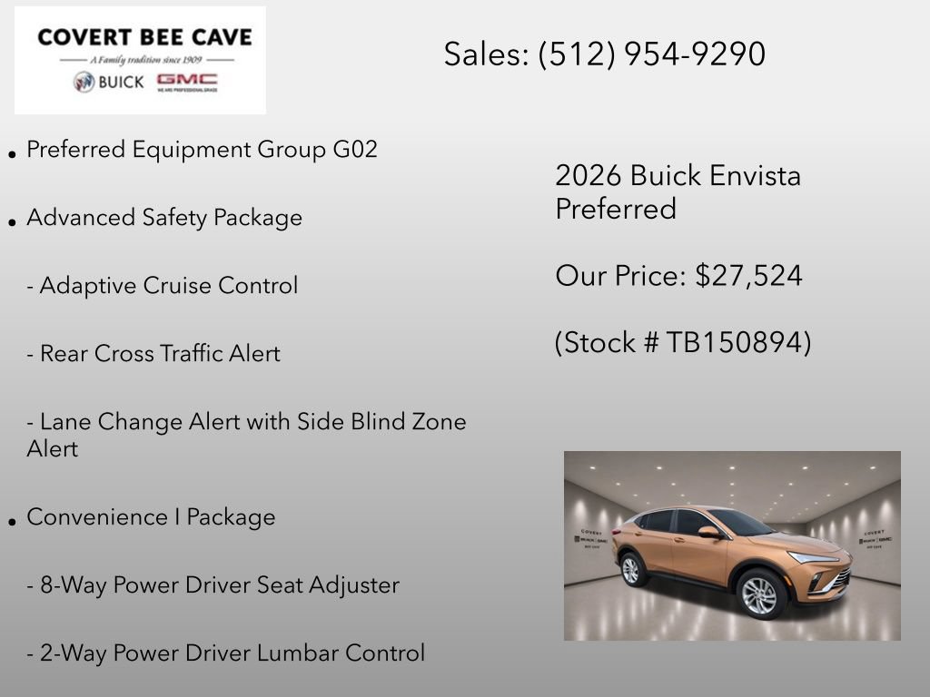 New 2026 Buick Envista Sport Touring w/ Convenience I Package FWD image 6
