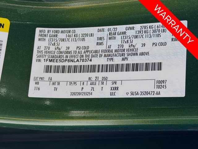 Certified 2022 Ford Bronco Wildtrak AWD/4WD image 32