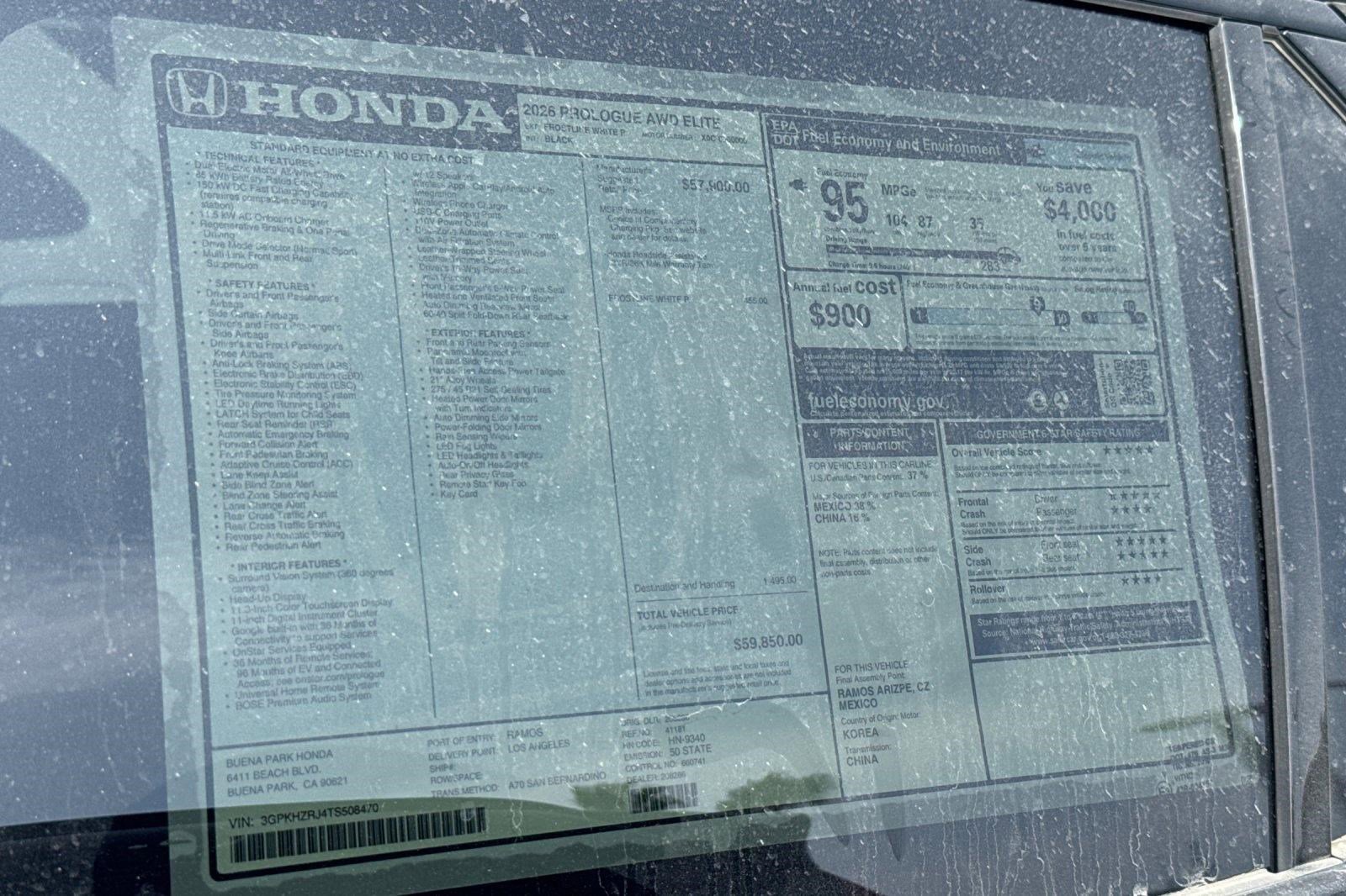 New 2026 Honda Prologue Elite image 35