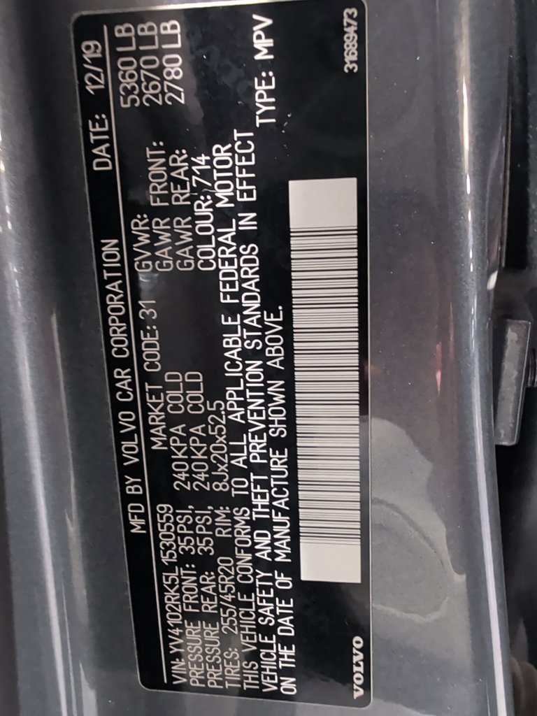 Used 2020 Volvo XC60 T5 Momentum AWD/4WD image 3