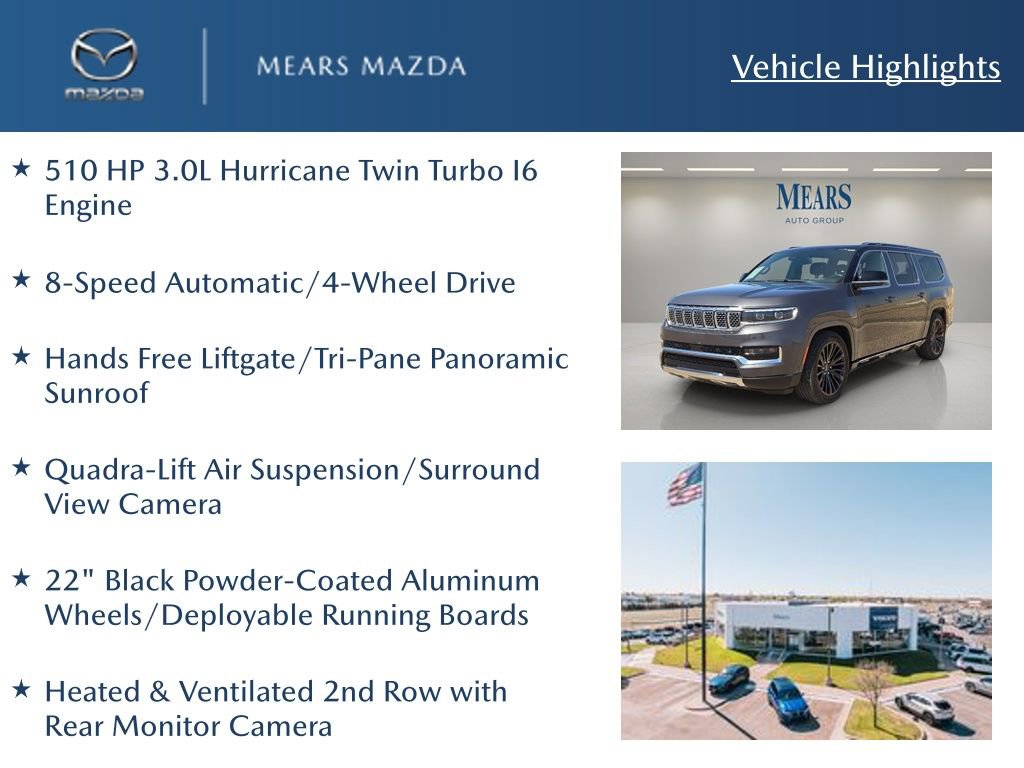 Used 2024 Jeep Grand Wagoneer L Series III image 2