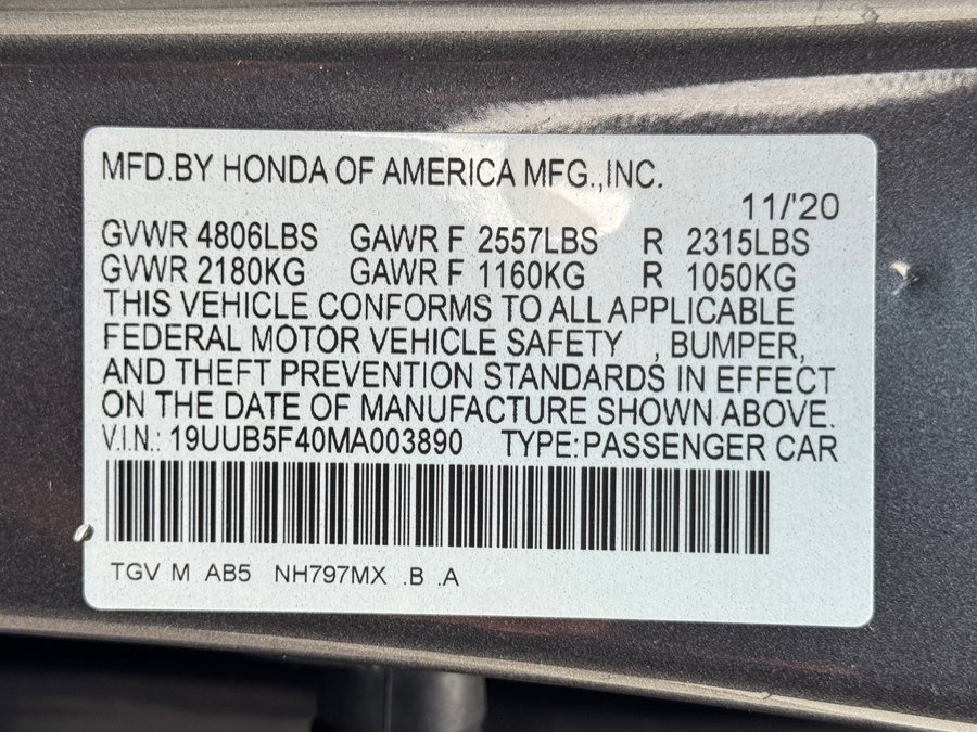 Used 2021 Acura TLX w/ Technology Package FWD image 72