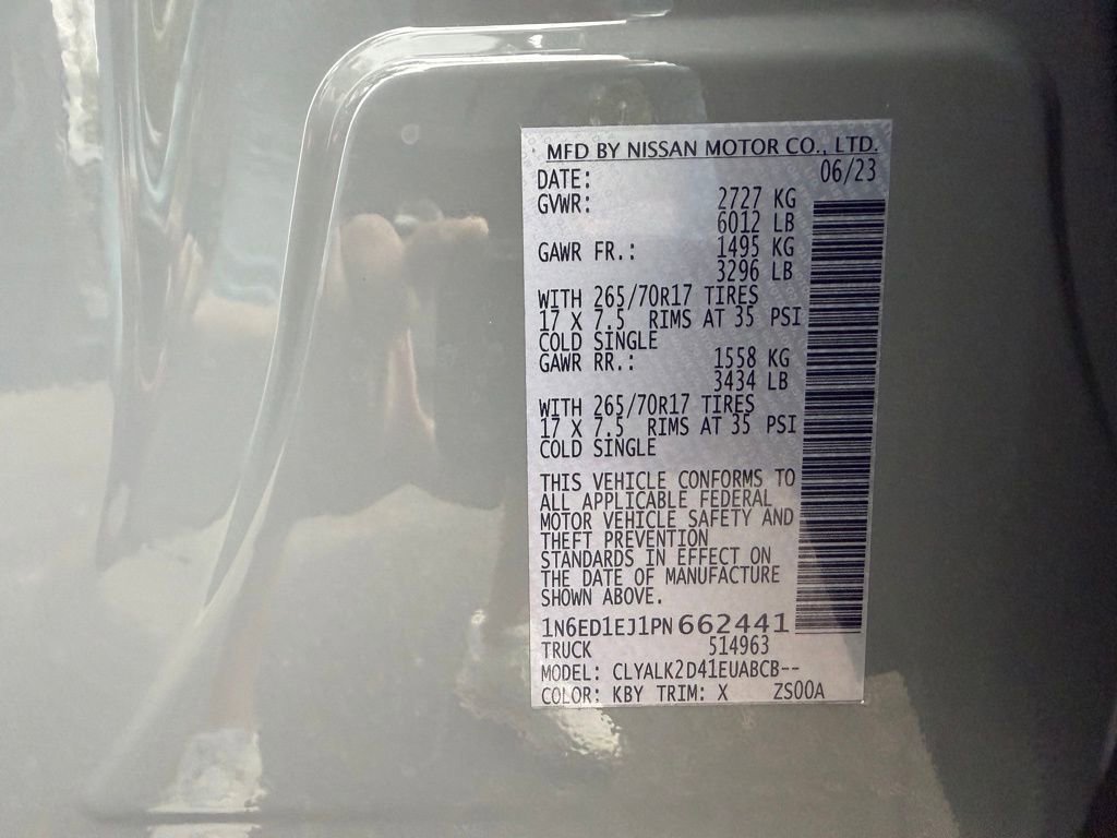 Used 2023 Nissan Frontier Pro-X w/ Pro Convenience Package image 31