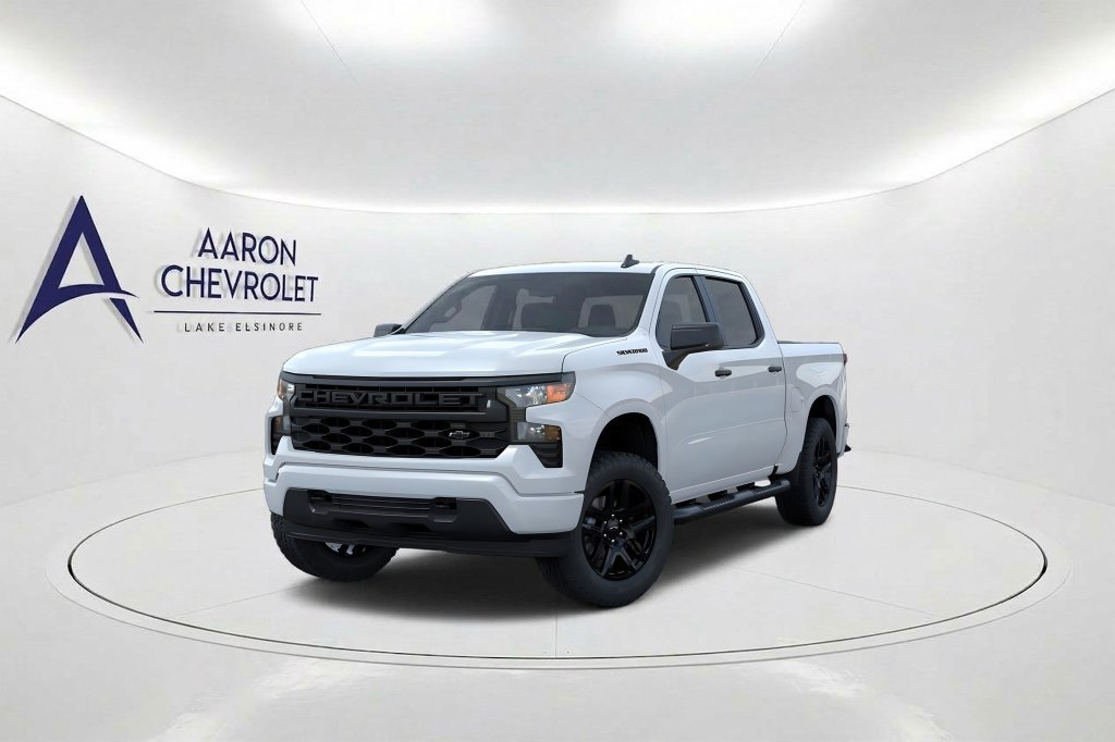 New 2026 Chevrolet Silverado 1500 Custom w/ Turbomax Blackout Package RWD image 2