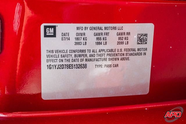 Used 2014 Chevrolet Corvette Stingray Coupe w/ 2LT Preferred Equipment Group image 83