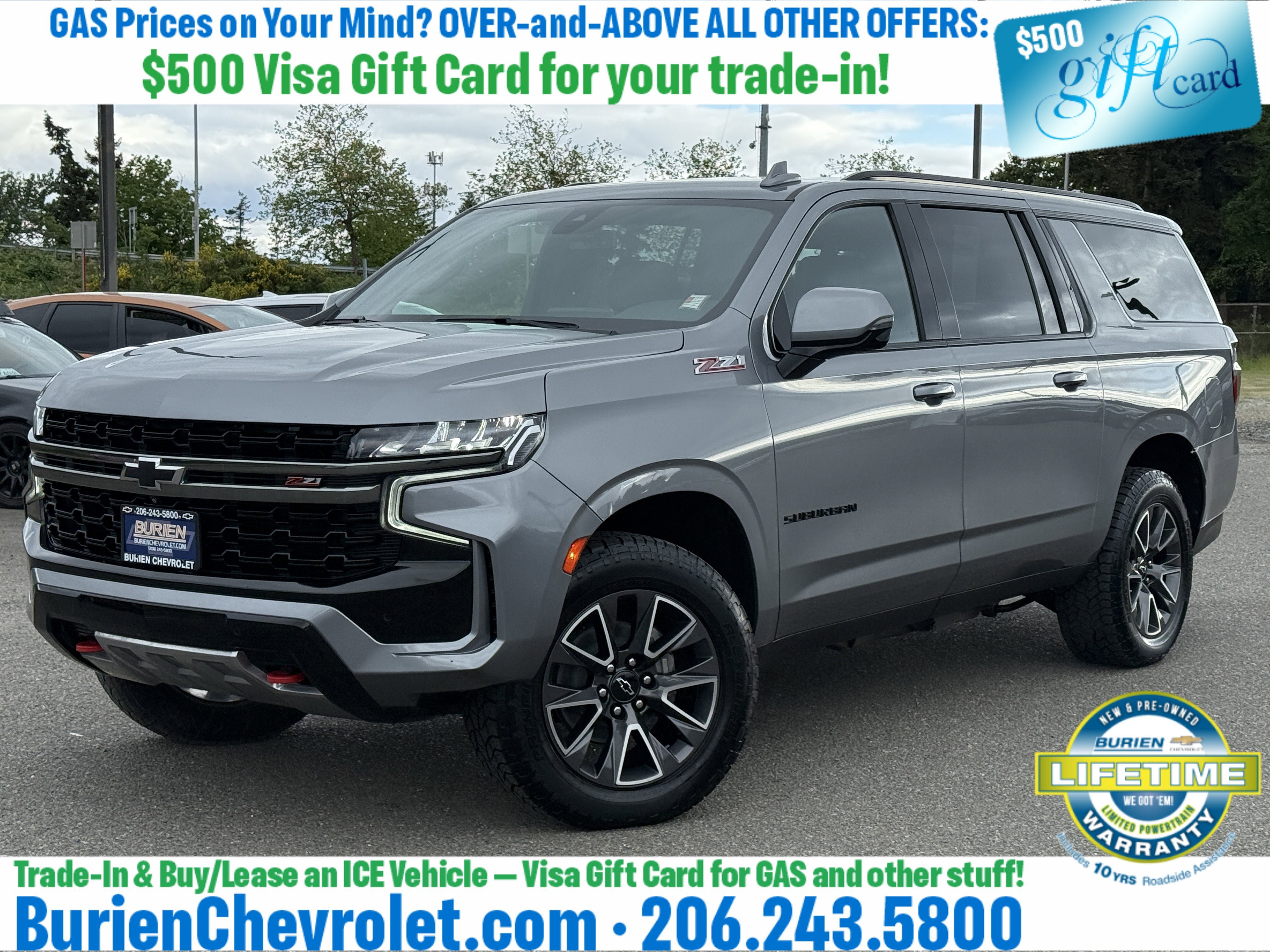 Used 2022 Chevrolet Suburban Z71 w/ Luxury Package AWD/4WD video 1