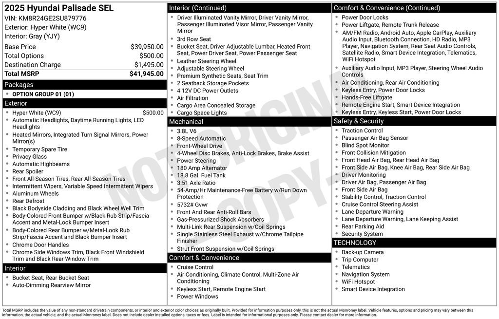 Used 2025 Hyundai Palisade SEL image 19