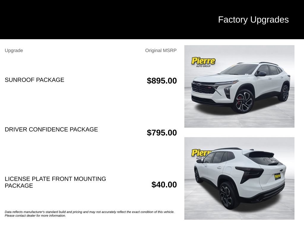 Used 2025 Chevrolet Trax RS w/ Sunroof Package FWD image 13