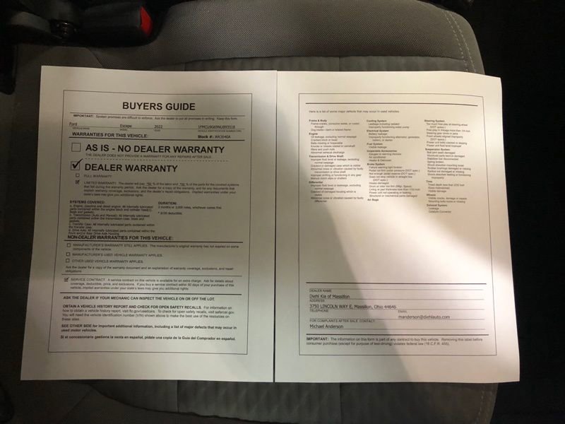 Used 2022 Ford Escape SE w/ Cold Weather Package image 31