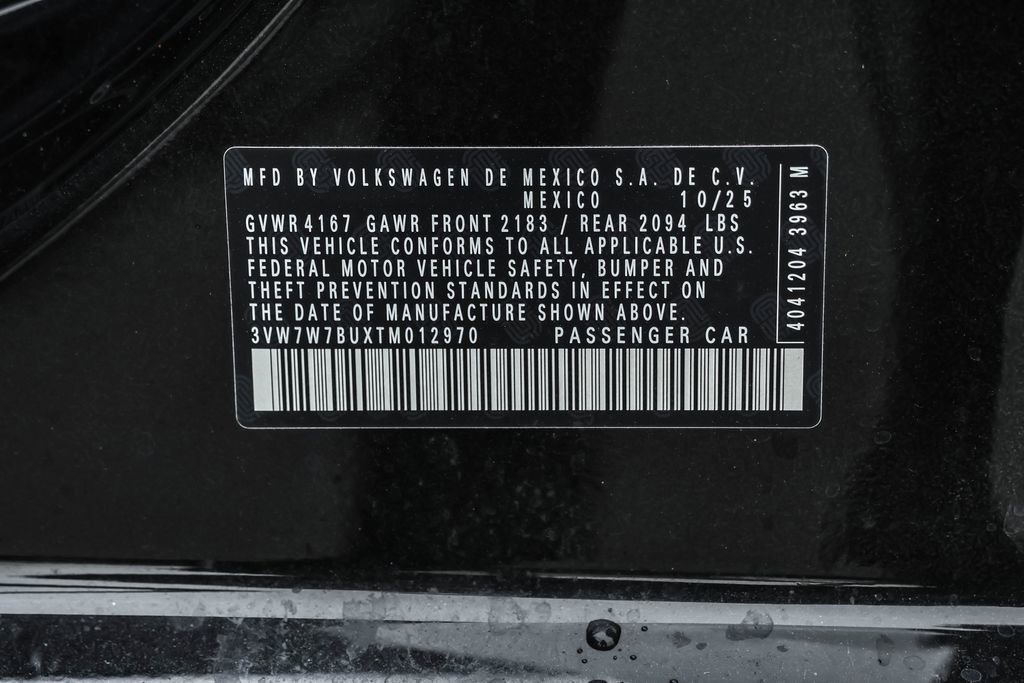 New 2026 Volkswagen Jetta SE image 47