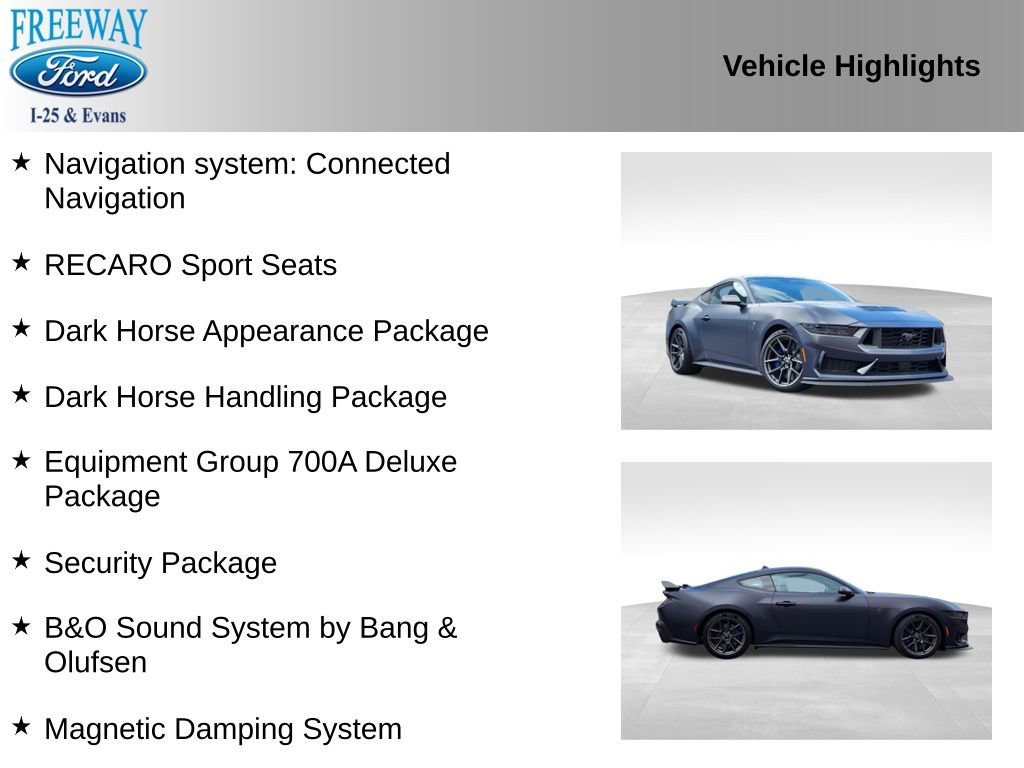 Certified 2025 Ford Mustang Dark Horse RWD image 3