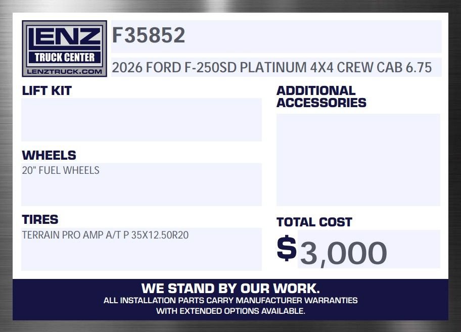 Used 2026 Ford F250 Platinum AWD/4WD image 2