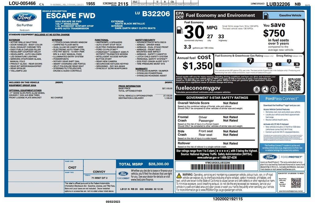 Used 2020 Ford Escape SE FWD image 4