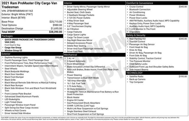 Used 2021 RAM ProMaster City Tradesman image 15