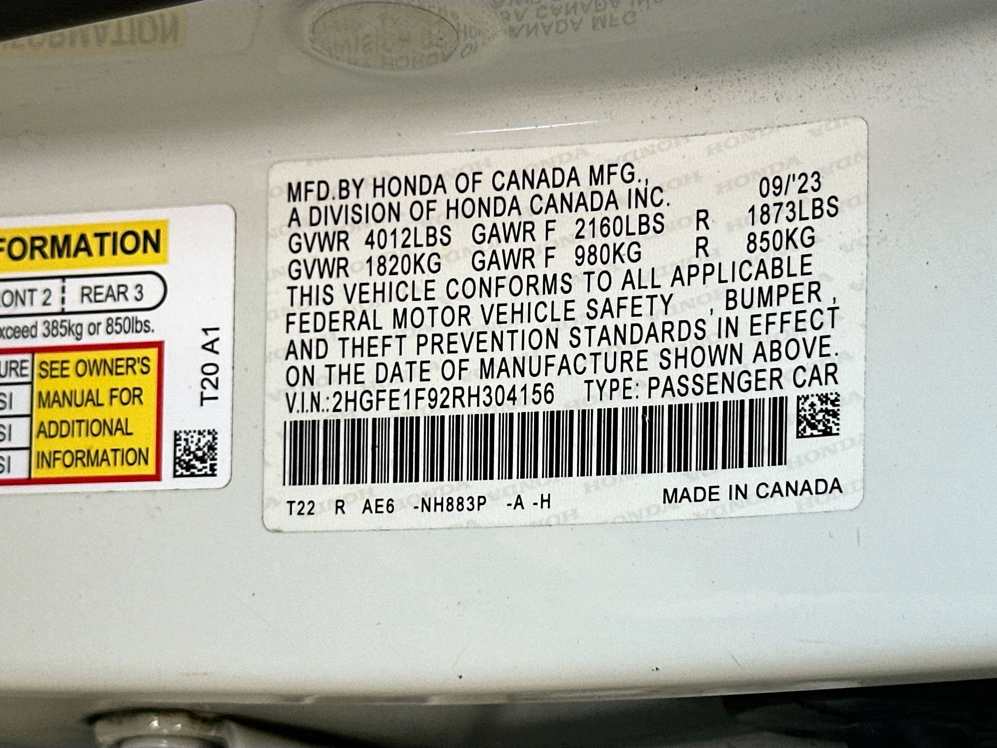 Used 2024 Honda Civic Touring image 35