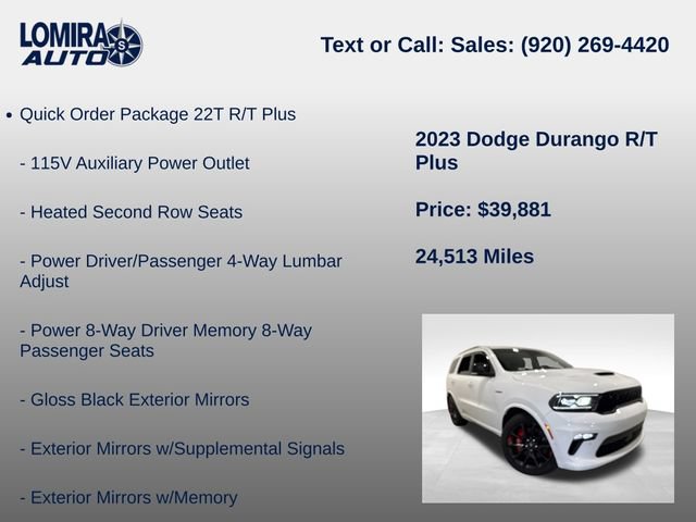 Used 2023 Dodge Durango R/T w/ Tow 'N Go Group AWD/4WD image 14