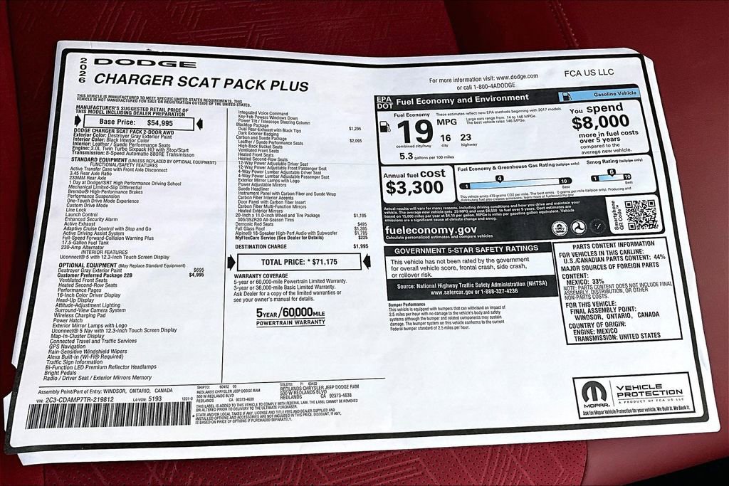 New 2026 Dodge Charger R/T Scat Pack image 17