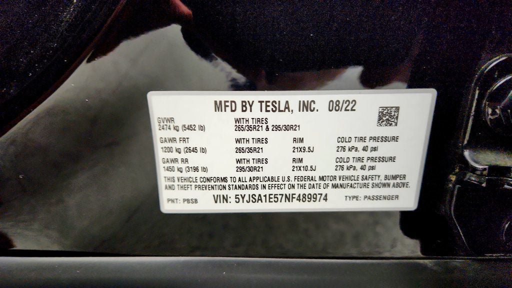 Used 2022 Tesla Model S AWD/4WD image 26